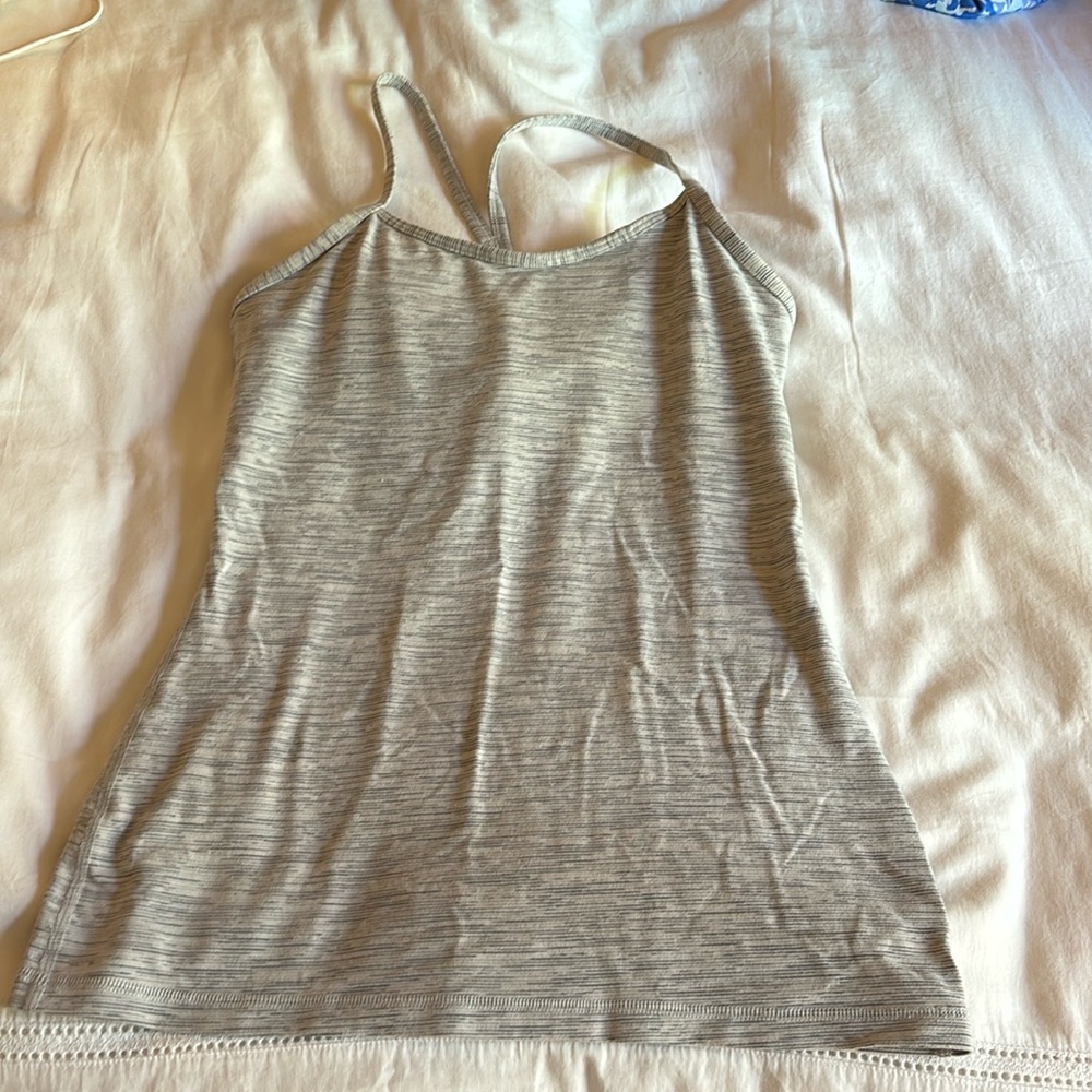 Lululemon power Y tank | space grey | size 6